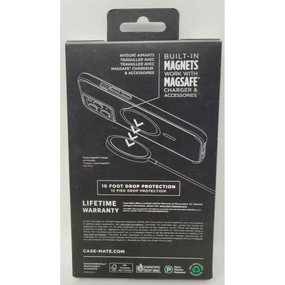 Case-Mate Twinkle MagSafe Case for iPhone 13 Mini / iPhone 12 Mini 5.4" Stardust - Picture 4 of 4